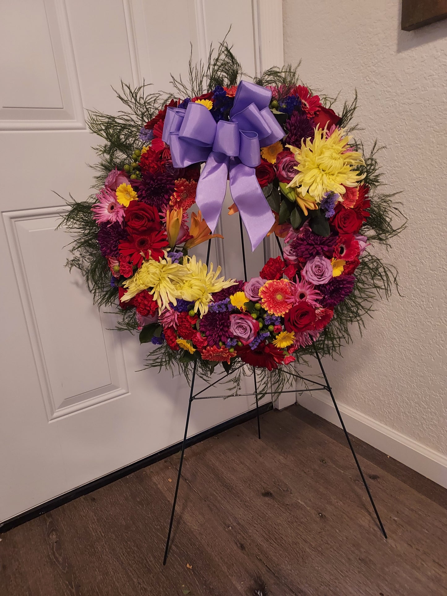 Sympathy Wreath Service Flowers