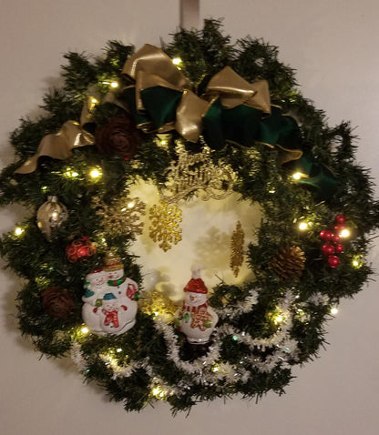 Christmas Pre-lit Wreaths