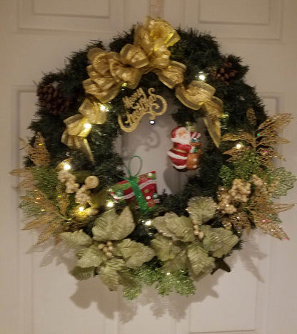 Christmas Pre-lit Wreaths