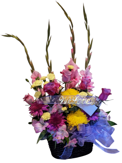 Sympathy Service Flower Baskets