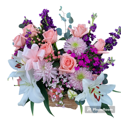 Sympathy Service Flower Baskets