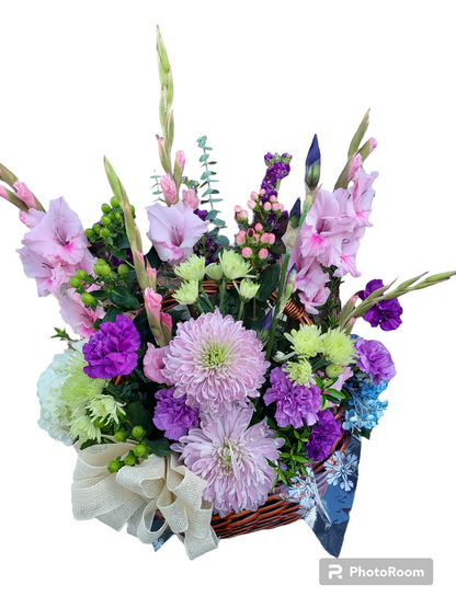 Sympathy Service Flower Baskets