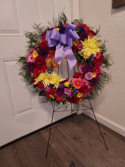 Sympathy Wreath Service Flowers