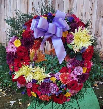 Sympathy Wreath Service Flowers