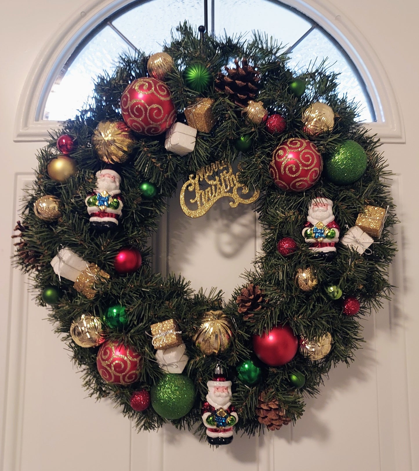 Christmas Ashland Santa Wreath 24"